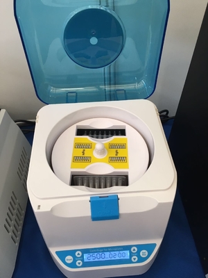 96 Well Micro Plate Centrifuge: Fastest 8sec Accel/Brake, Lid Open Auto Stop